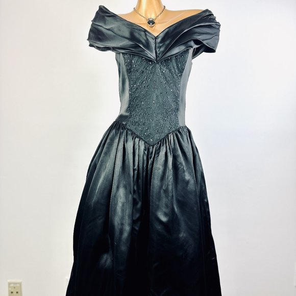 Vintage 80s Gunne Sax prom Dress - Picture 2 of 11